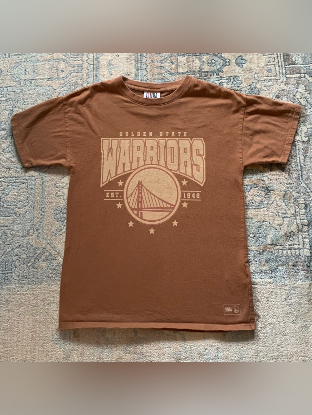 NBA  Youth Limited Edition GSW “City Edition” Earth Toned Graphic Tee   13/14